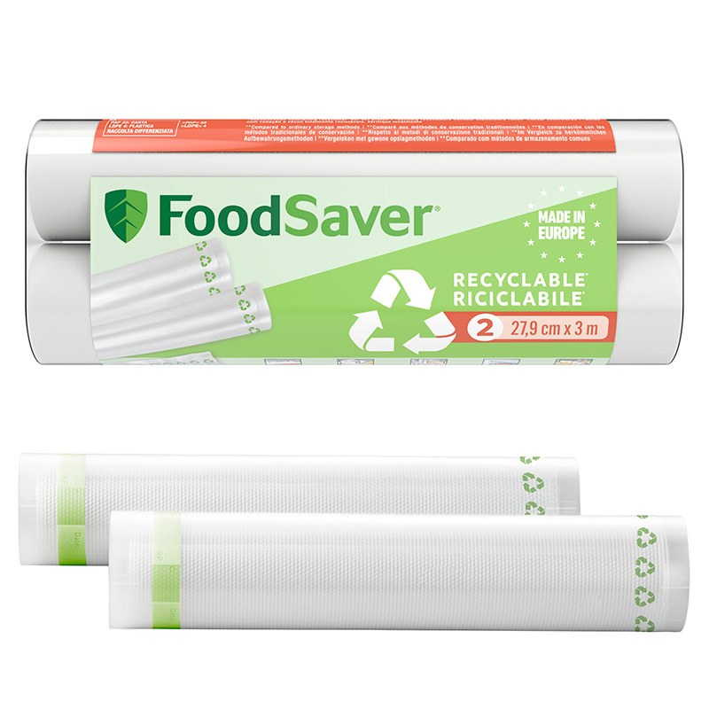 Lot De 2 Rouleaux De Sacs Recyclables Foodsaver 28cm X 3m Bon état -  reconditionné disponible sur Electro Depot
